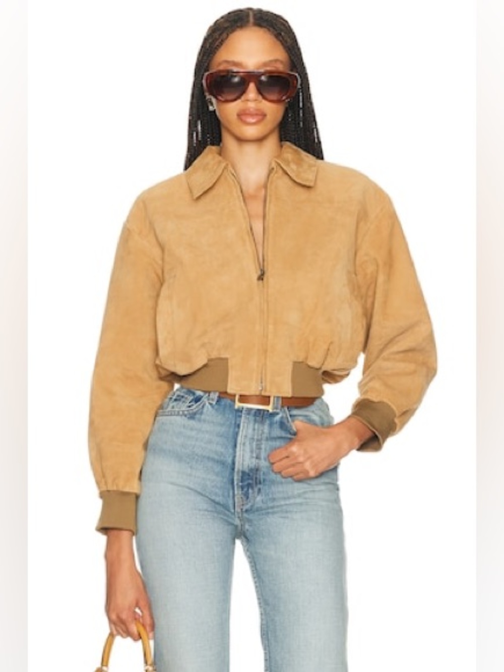 HELSA
The Suede Zip Bomber